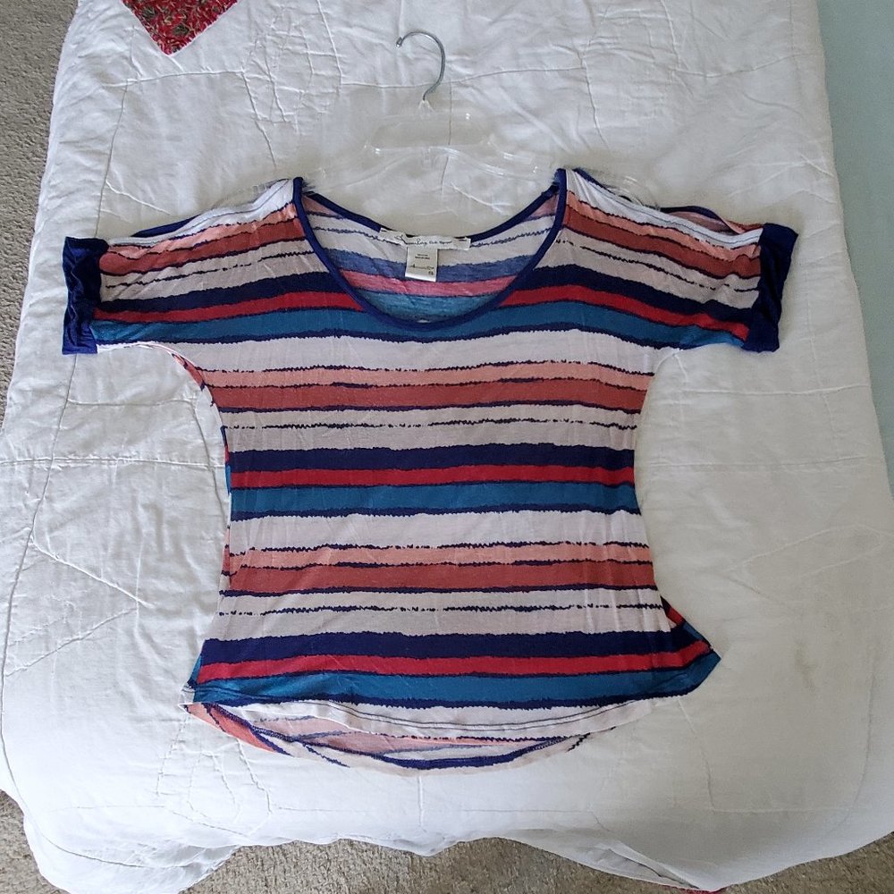 Sheer striped blouse